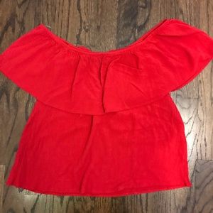 american threads off the shoulder top